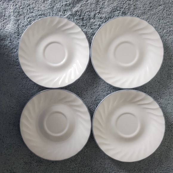Corelle Other - (4) Corelle Pink Trio Saucers